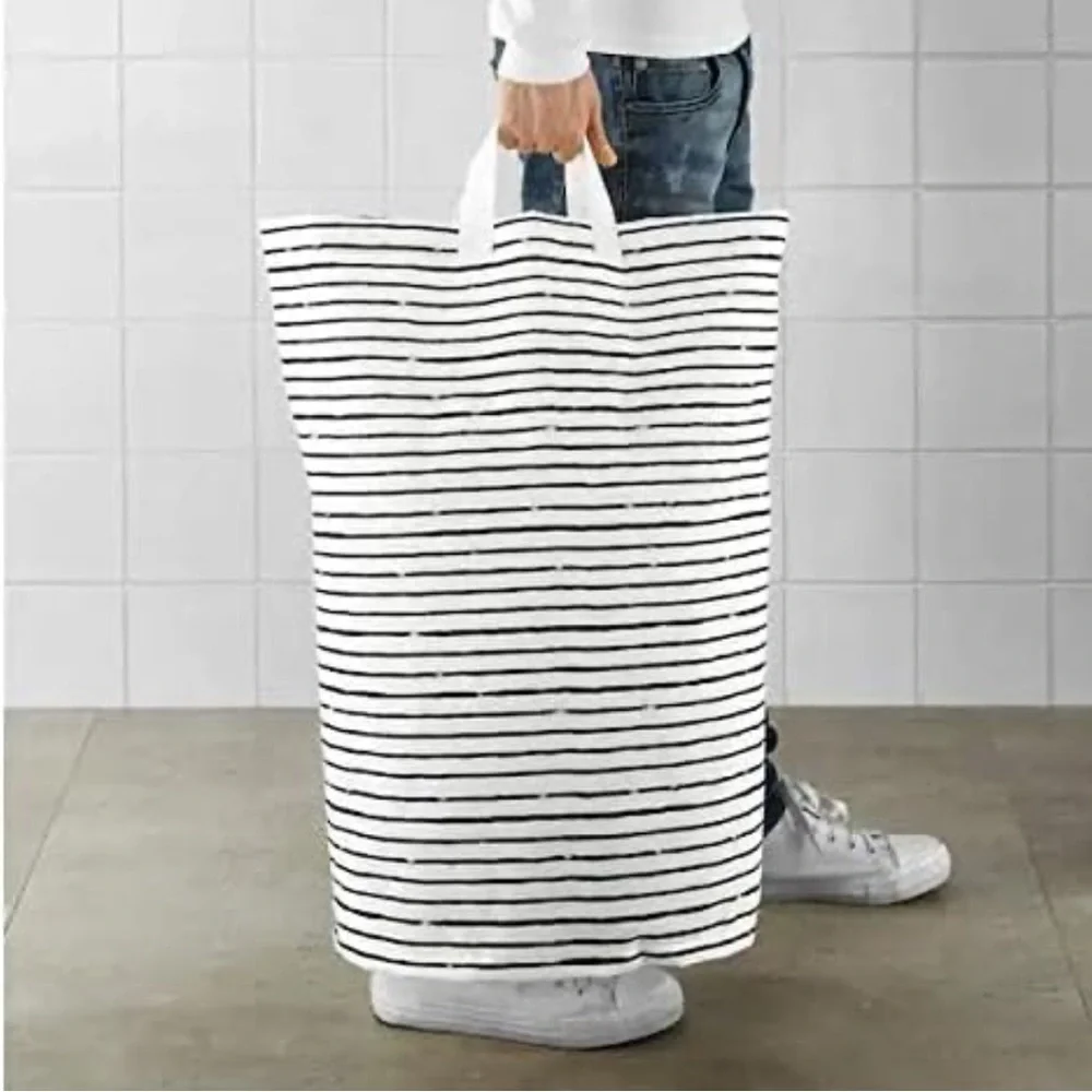 IKEA Striped Laundry Basket / Bag